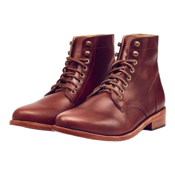 NISOLO Lockwood Trench Boots in Brandy